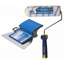 Lame Pour Enduire Et Lisser Ce 78 Semin - 15 Cm Et Un Rouleau Pour Application D'Enduit Ou De Peinture Semin - 23 Cm - Bricoman
