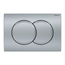 Geberit Delta01 Plaque De Déclenchement Double Touche, Chrome Mat (115.107.46.1) - Bricoman