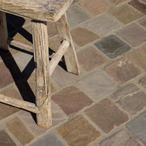 Pavé Grès Kandla Multicolore 14x14x3-5 Cm (vendu Au M² - 45 Pavés/m²) - Ro'ma Nature - Bricoman