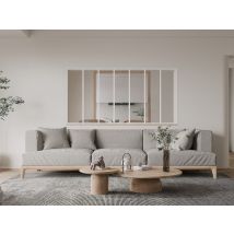 Verrière Atelier En Aluminium Thermolaqué - 210x105 Cm - Blanc - Bayview - Bricoman