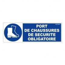 Panneau Port De Chaussures De Sécurité Obligatoire - Rigide 450x150mm - 4030654 - Bricoman