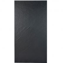 Panneau D'Habillage De Douche En Pierre Naturelle - Graphite Noir - 260 X 120 Cm - Bricoman