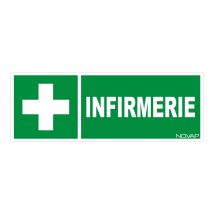 Panneau Infirmerie Avec Logo - Rigide 330x120mm - 4140681 - Bricoman