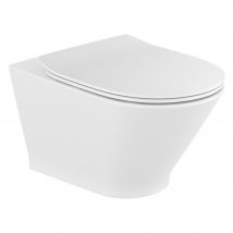 Roca The Gap Round Cuvette Suspendue Sans Bride Avec Abattant Frein De Chute Déclipsable - Bricoman