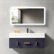 Meuble De Salle De Bain Bleu Bangalore - 120 Cm - Bricoman