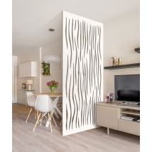 Claustra Décoratif Mural Lianes En Pvc Blanc - Largeur 110 Cm X Hauteur 250 Cm X Profondeur 2.4 Cm - Bricoman