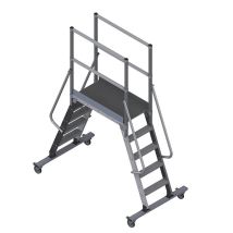 Plateforme 5 Marches - Hauteur Max. De Travail 3.15m - Slpda/125/1000-r - Tecnomat