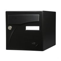 Boite Aux Lettres Préface 1 Porte Noir Ral 9005 Mat - Bricoman