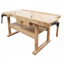 Établi Bois Holzmann - Charge 150 Kg - Wb160l - Tecnomat
