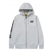Sweat-shirt Banner Caterpillar Light Heather Grey Taille S - Bricoman