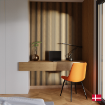 2 X Panneaux Acoustiques Décoratifs Muraux En Plaquage Chêne Véritable – 240x32 Cm | Nordic Acoustics - Bricoman