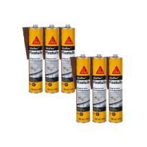 Lot De 6 Mastic-colles Souples Sika Sika Fixotuile - Terre Cuite - 300ml - Bricoman