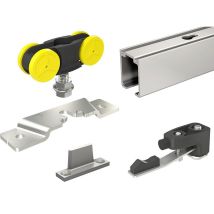 Kits Complets Coulissant Ma - Longueur 1.90 M - 80 Kg -finition Aluminium - Mantion - Tecnomat