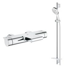 Robinet Bain Thermostatique Grohe Grohtherm + Ensemble De Douche Grohe Rainshower - Bricoman