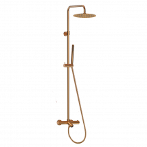 Luisa Ii 250 Colonne Bain-douche Thermostatique Cuivre Brossé - Bricoman