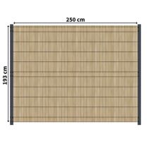 Kit Occultation Bois - L2,5 X H1,93m - Epicea - Autoclave - Protege Contre Insecte & Champignons - Pose Facile Et Rapide - Bricoman