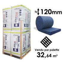 Laine De Coton Metisse En Rouleau - Epaisseur 120mm (r=3,05) - Palette Entière 32,64m² - Tecnomat