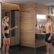 Panneau Mural Salle De Bain Kinedo Kinewall Ép. 3mm L 125cm H 202cm Couleur Claustra - Bricoman