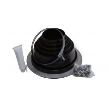 Solin Flexub En Kit Toit Bac Acier Embase Ronde Ø 110 À 200mm - Bricoman