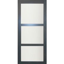 Porte Coulissante Blakeria Ral 7016 Vitree H204 X L73 Gd Menuiseries - Bricoman