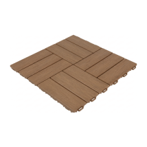 Dalle Clipsable Jardin Finition Bois "a L'Italienne" - 56 X56 Cm - Marron - Tecnomat