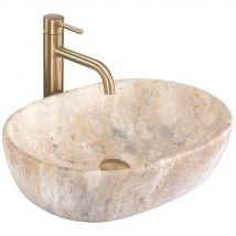 Vasque À Poser Rea Amelia Beige - Bricoman