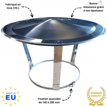 Chapeau Chinois Inox Réglable De 140 À 200 Mm Edilinox - Bricoman