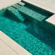 Carrelage Piscine Piscine Bali Green 15x15 Cm Imitation Pierre De Bali - Bricoman