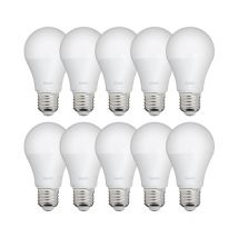 Xanlite - Lot De 10 Ampoules Led A60, Culot E27, 9w Cons. (60w Eq.), Lumière Blanc Neutre - Pack10ee806gcw - Bricoman