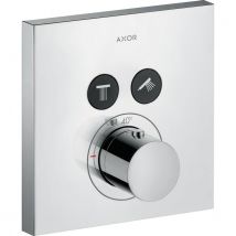 Axor Showerselect Square Set De Finition Mitigeur Douche Thermostatique Encastrable Avec Robinet D'Arrêt 2 Fonctions Chrome - Bricoman