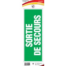 Panneau Sortie De Secours - Vinyle Adhésif 330x120mm - 4032511 - Bricoman