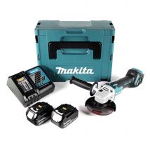 Makita Dga 511 Rmj Meuleuse D'Angle Sans Fil 18v 125mm Brushless + 2x Batteries 4,0ah + Chargeur + Coffret Makpac - Bricoman