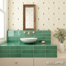 Faïence Effet Zellige Vert Village 6,5x20 Esmerald Green - Bricoman