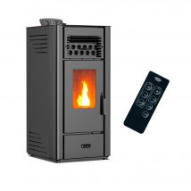 Poêle À Granulés Air Anita 10 Kw Noir Sannover - Bricoman