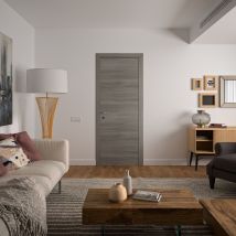 Bloc Porte Chêne Grisé - Réversible Et Ajustable - L930mm - Bricoman