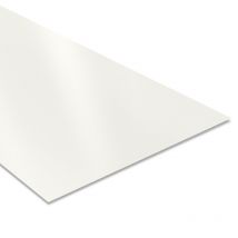 Tôle Plane 2000x1220 Mm Acier 0.63 Mm Laqué | Blanc | Ral 9010 - Bricoman