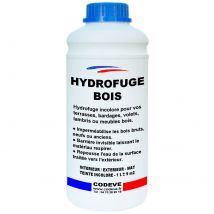 Hydrofuge Bois - 1 L - Codeve Bois - Pour Votre Terrasse, Bardage, Volet, Lambris Ou Meuble En Bois. - Bricoman