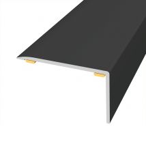 Nez De Marche Alu Antidérapant Adhésif Coloris (20) Noir Lg 135cm X Larg 4cm X 2,5cm - Bricoman