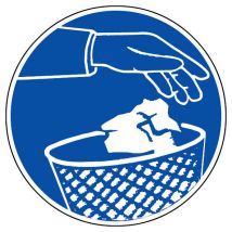 Panneau Obligation D'Utiliser La Poubelle - Rigide Ø80mm - 4021171 - Bricoman
