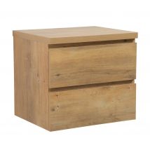 Meuble De Salle De Bain Angela 60cm - Chene – Armoire De Rangement - Bricoman