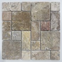 Albedo Pierre - Mosaïque En Travertin Scabas - Pattern - Bricoman