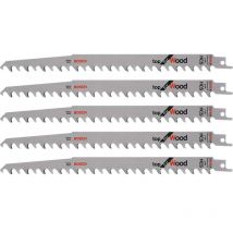 Bosch Hoja Sierra Sable S1542k 240 Madera 5u. - Bricoman