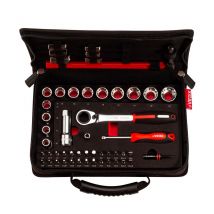 Coffret Virax 51 Outils Spécial Plomberie : Douilles Traversante + Embouts 1/4" + Clé Robinet - Bricoman