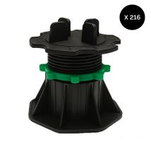 Lot De 216 Plots Réglables 50 À 80 Mm Dalle Et Carrelage - Coloris - Noir - Bricoman