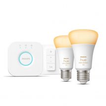 Philips Hue White Ambiance Kit De Démarrage : 2 Ampoules Connectées E27 (1100) + Variateur - Bricoman