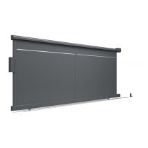Portail Aluminiumm "evora" Coulissant 1 Vantail 180 X 400 Cm - Gris 7016 - Bricoman