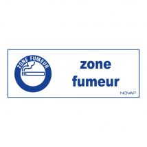 Panneau Zone Fumeur - Rigide 330x120mm - 4140551 - Bricoman