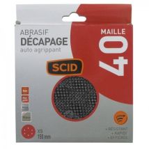 Lot 5 Disque Abrasif Maille Treillis Carbure Silicium ° 150 Mm Grain 40 Auto Agrippant Scid - Tecnomat