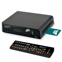 Récepteur Satellite Tivusat Haute Définition Sti-1200hd Avec Carte Smartcard Tivusat Hd - Bricoman