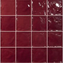 Carrelage Zellige Pompei Rouge Brillant 15x15 Cm - Bricoman
